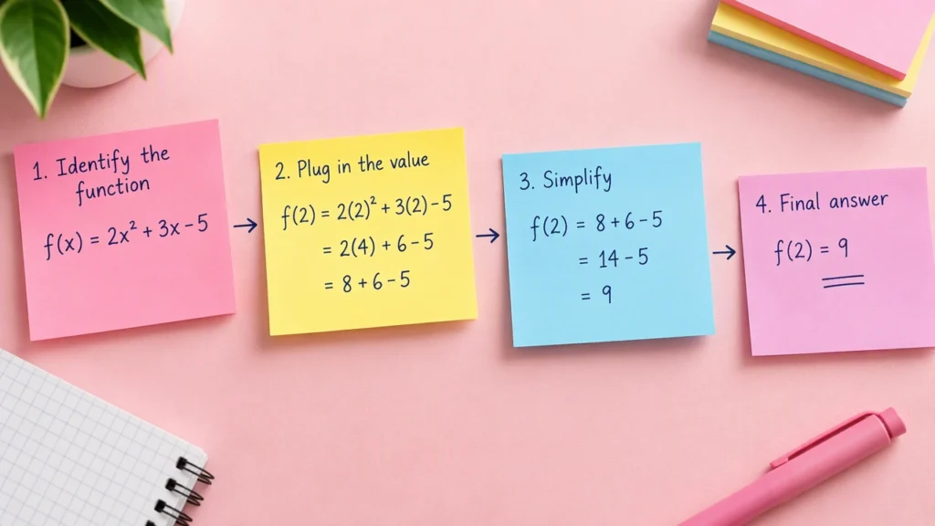 Mathematical functions in plain steps