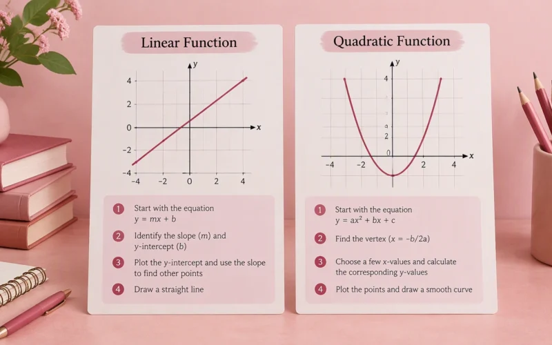 linear vs quadratic functions key differences